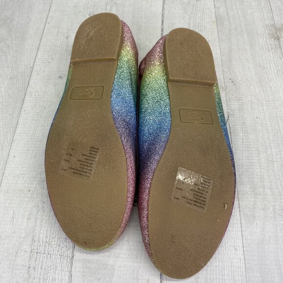 Sam Edelman  FELICITY BALLERINA RAINBOW GLITTER Slip On Ballet Flats Shoes Sz 5 - Picture 8 of 13
